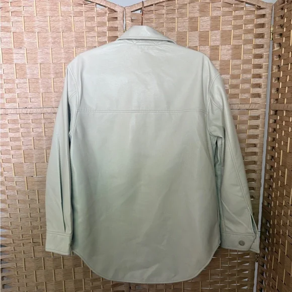 ARITZIA Wilfred Ganna Faux Leather Jacket - Relaxed Fit - Picture 4 of 4